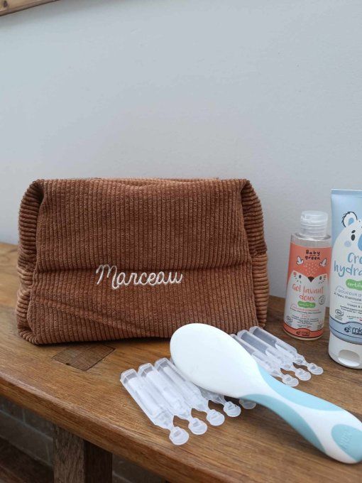 Trousse de toilette en velours