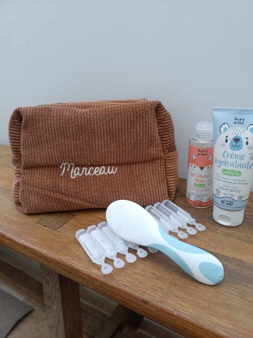 Trousse de toilette en velours